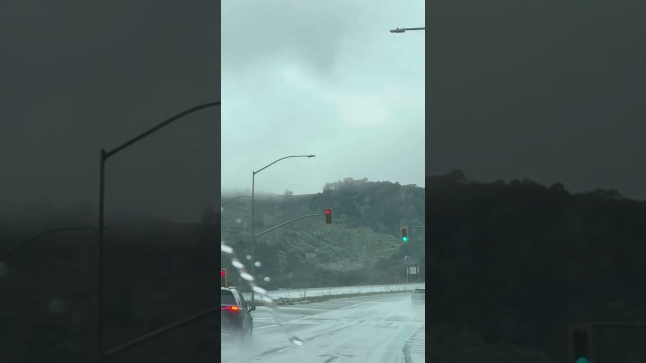 Rainy drive to Half Moon Bay