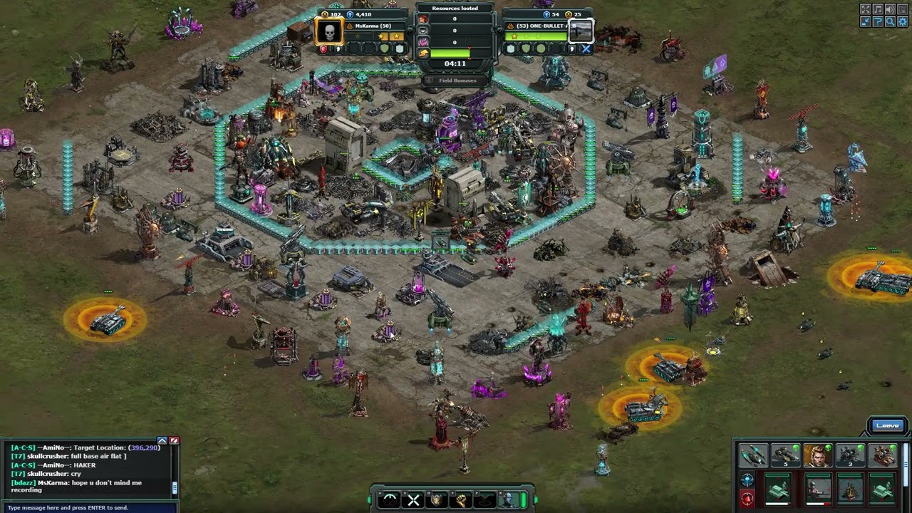 KIXEYE   War Commander  [B-ALB] ONE-BULLET-ALB id: 34407899  using script