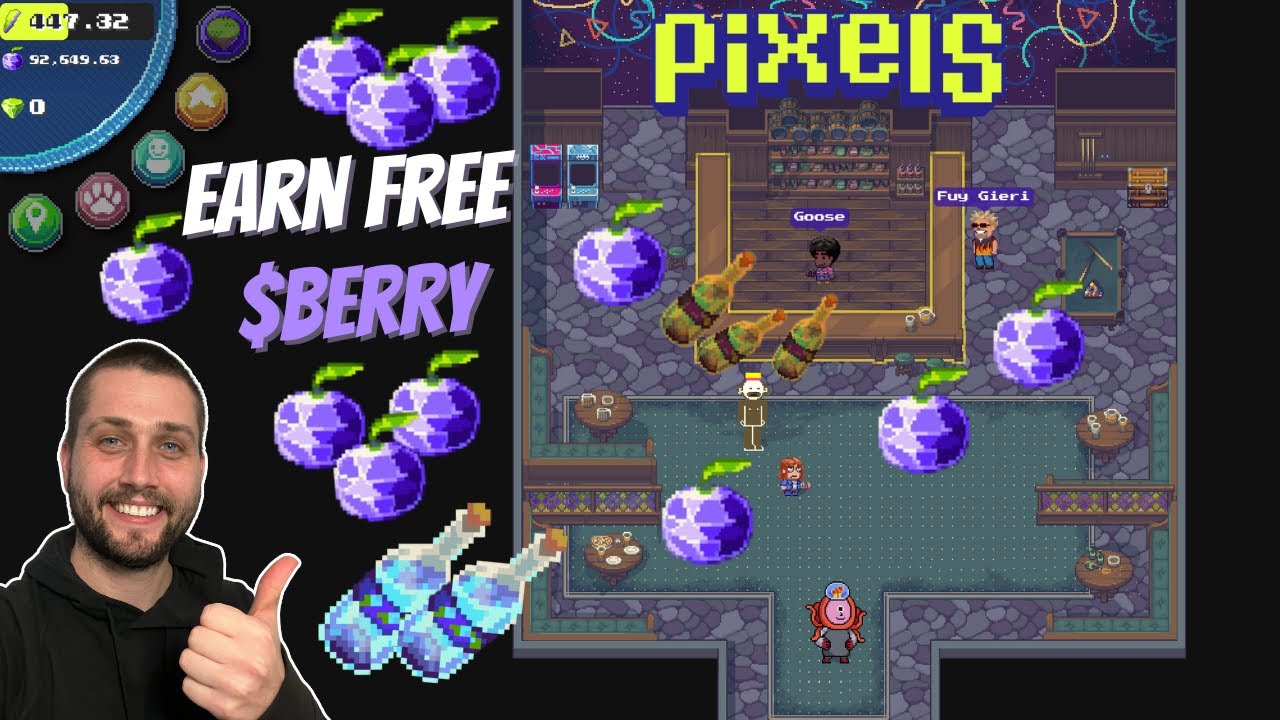 ЗАРАБАТЫВАЙТЕ $BERRY НА ПРОДАЖЕ ВИНА В PIXELS (БЕСПЛАТНО)