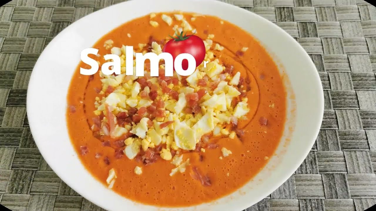 🙋‍♀️Como hacer  SALMOREJO con batidora |Receta fácil y rápida!🍅