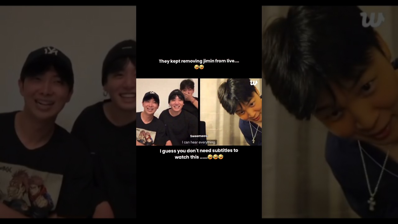 you don't need subtitles to watch this....!!!🤣BTS WEVERSE LIVE TODAY (15/7/25) #bts #shorts