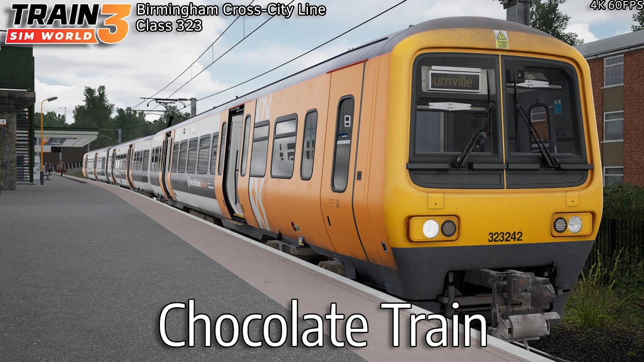 Chocolate Train - Birmingham Cross-City Line - Class 323 - Train Sim World 3