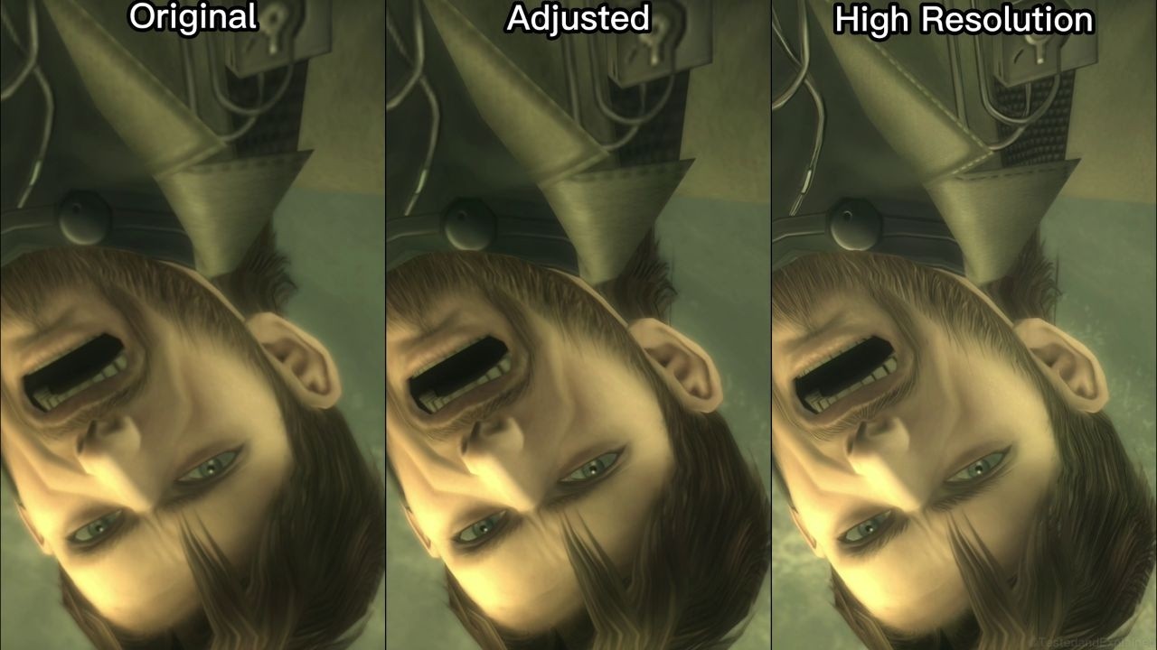 MGS 3 (Master Collection): Original vs Adjusted vs High Resolution Modes