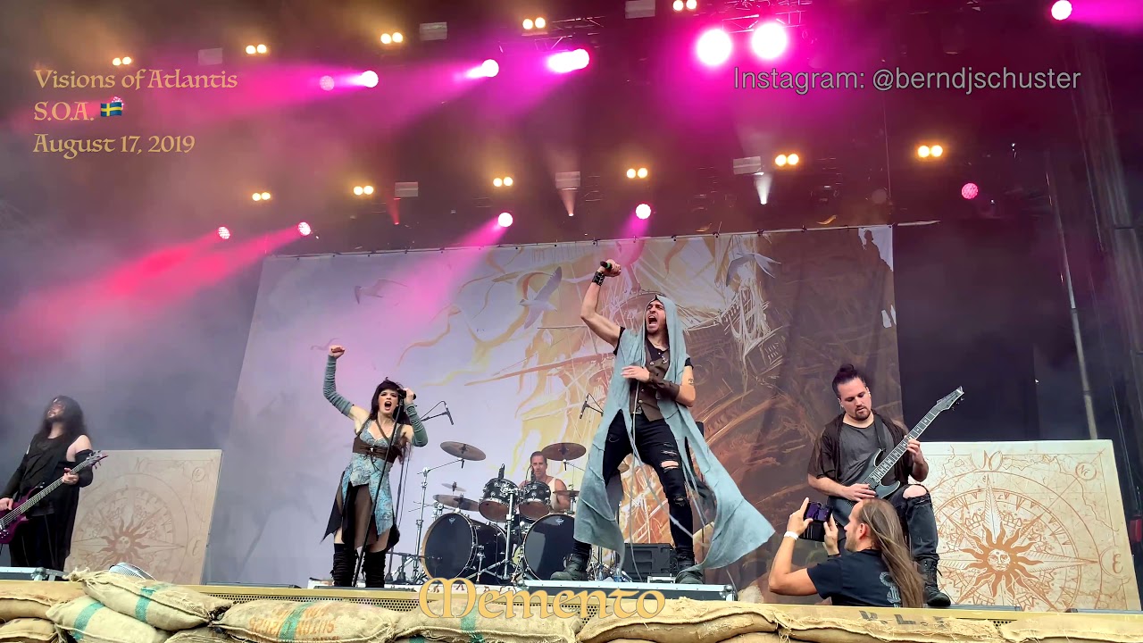 Visions Of Atlantis - Memento @Sabaton Open Air, Falun, Sweden - August 17, 2019 - 4K LIVE