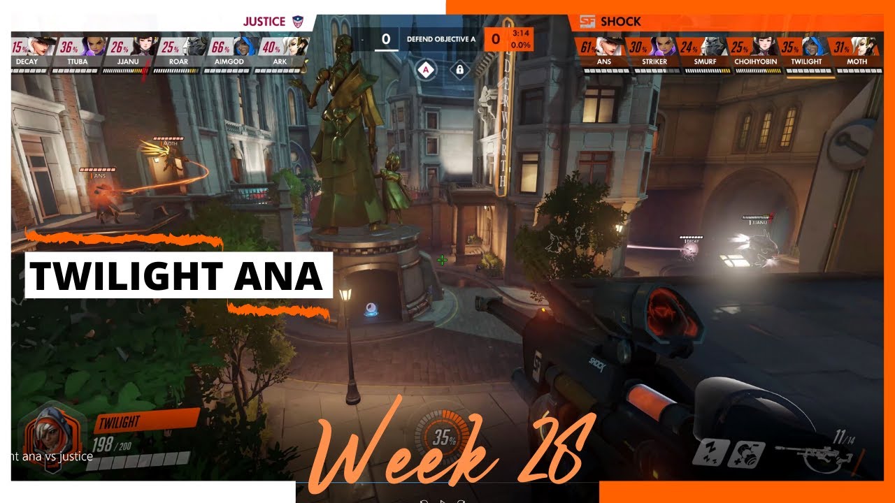 TWILIGHT ANA POV | San Francisco Shock vs Washington Justice | OWL Season 2020 Week 28