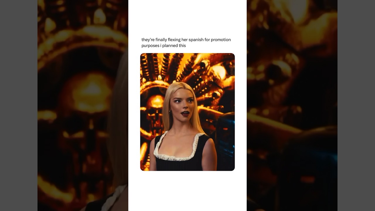 Anya Taylor-Joy Speaking Spanish #chrishemsworth #anyataylorjoy #madmax #spanish #language