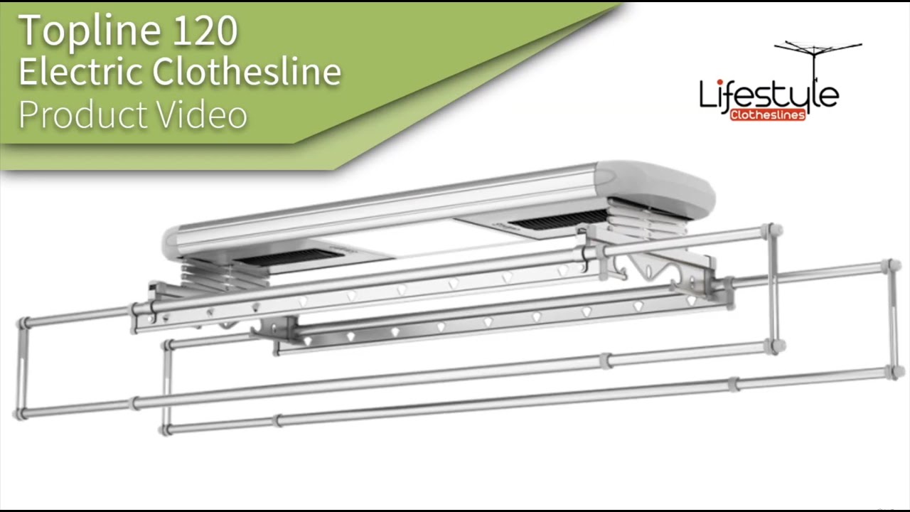 Topline 120 Electric Ceiling Clothesline Product Video
