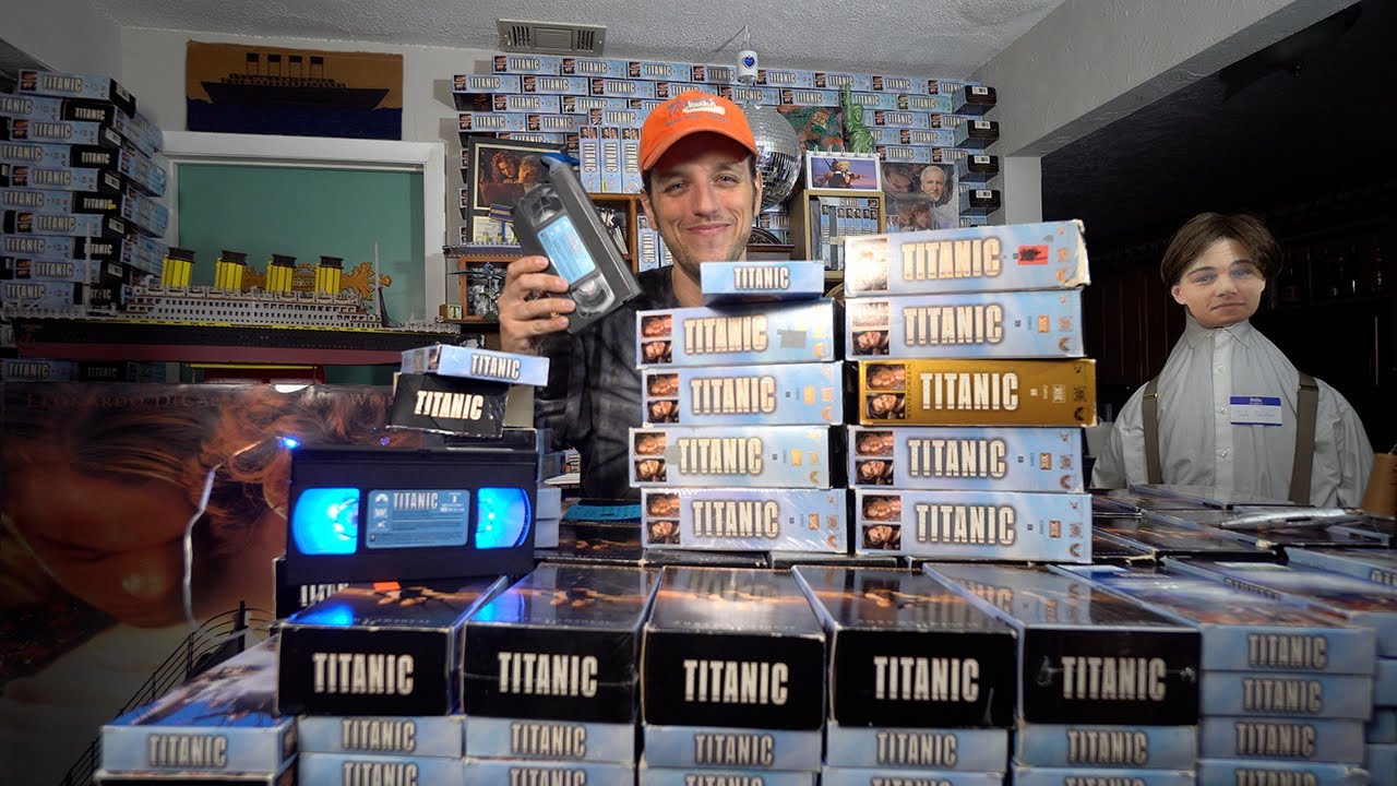 Opening over 100 Titanic on VHS tapes!
