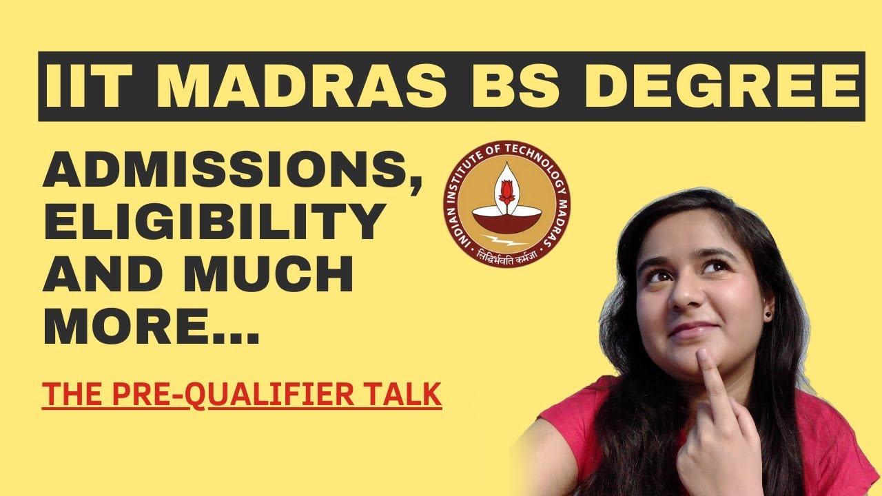 IIT MADRAS BS DEGREE | Admissions, Eligibility, fee, JEE based entry, Direct Diploma, and much more🤔
