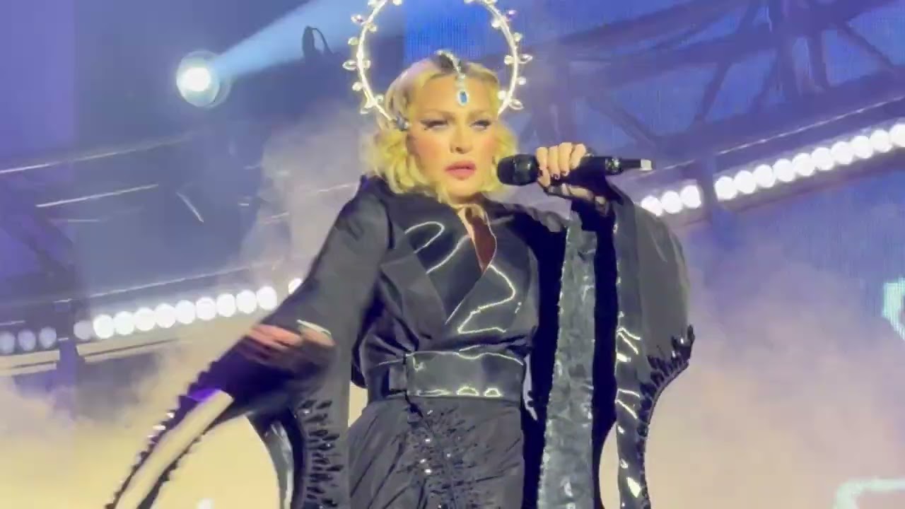 Madonna performs Nothing Really Matters on The Celebration Tour in Brooklyn, NYC on 12/14/23.