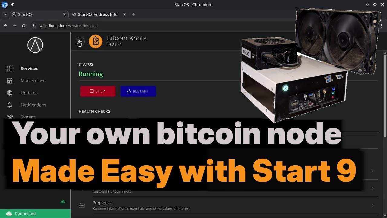 How to set up a bitcoin node with Start 9 on your old PC