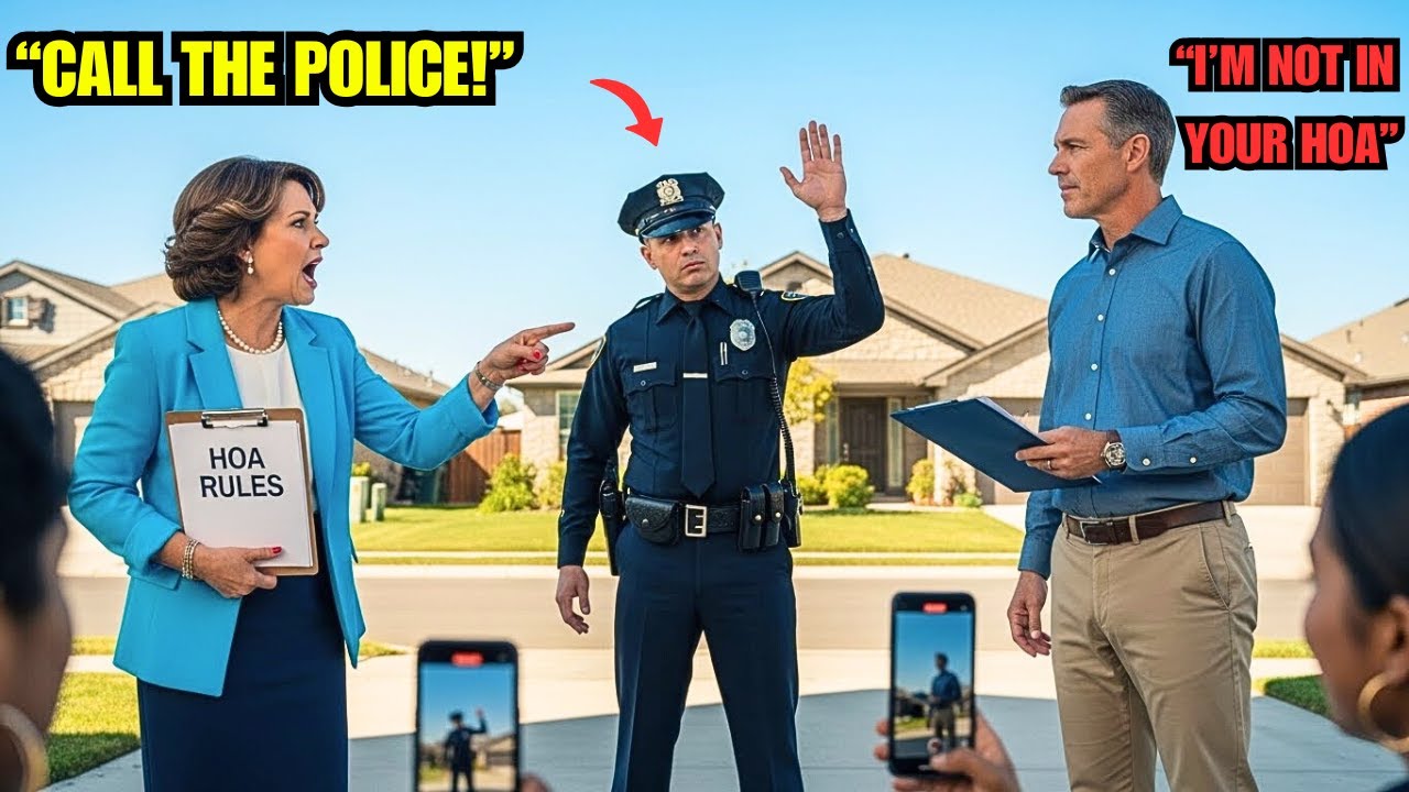 HOA President Called Police on Me — She Didn’t Know I Was Outside Her Authority