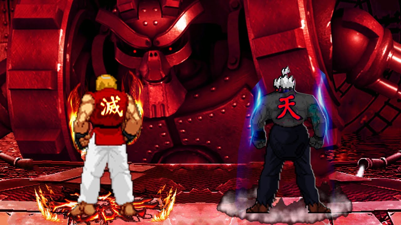 [KOF Mugen] Fire Ken VS Oni Akuma