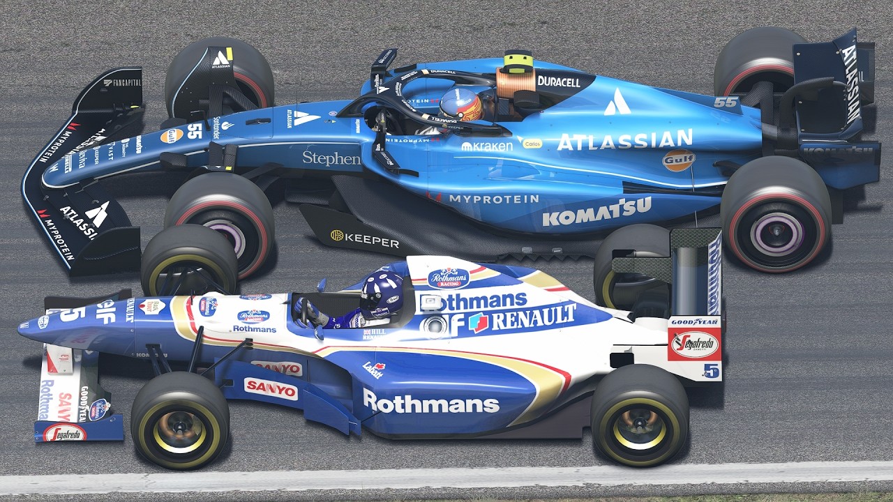 Carlos Sainz vs Damon Hill | 2025 Williams FW47 vs 1995 Williams FW17 at Monza