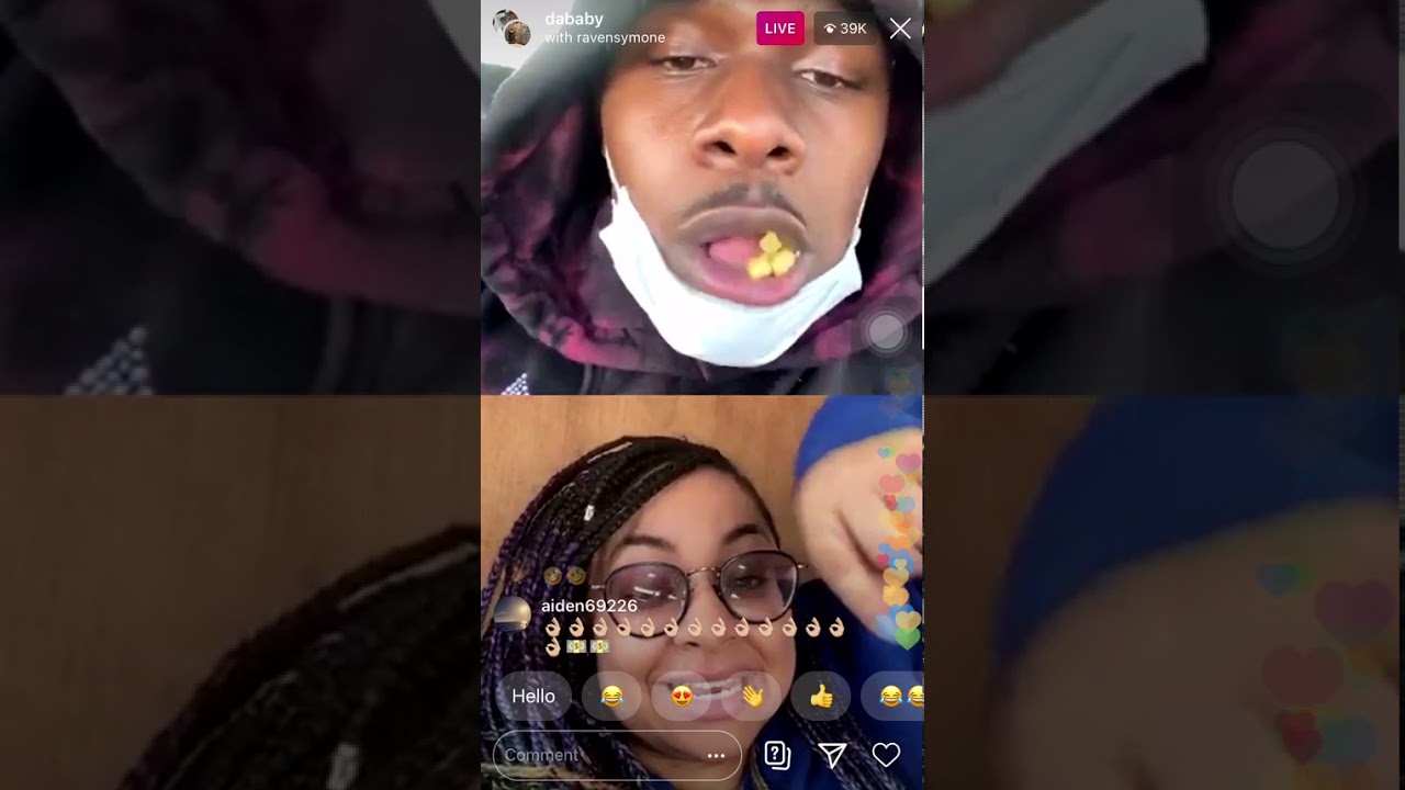 Da Baby on Instagram Live with Raven Symone