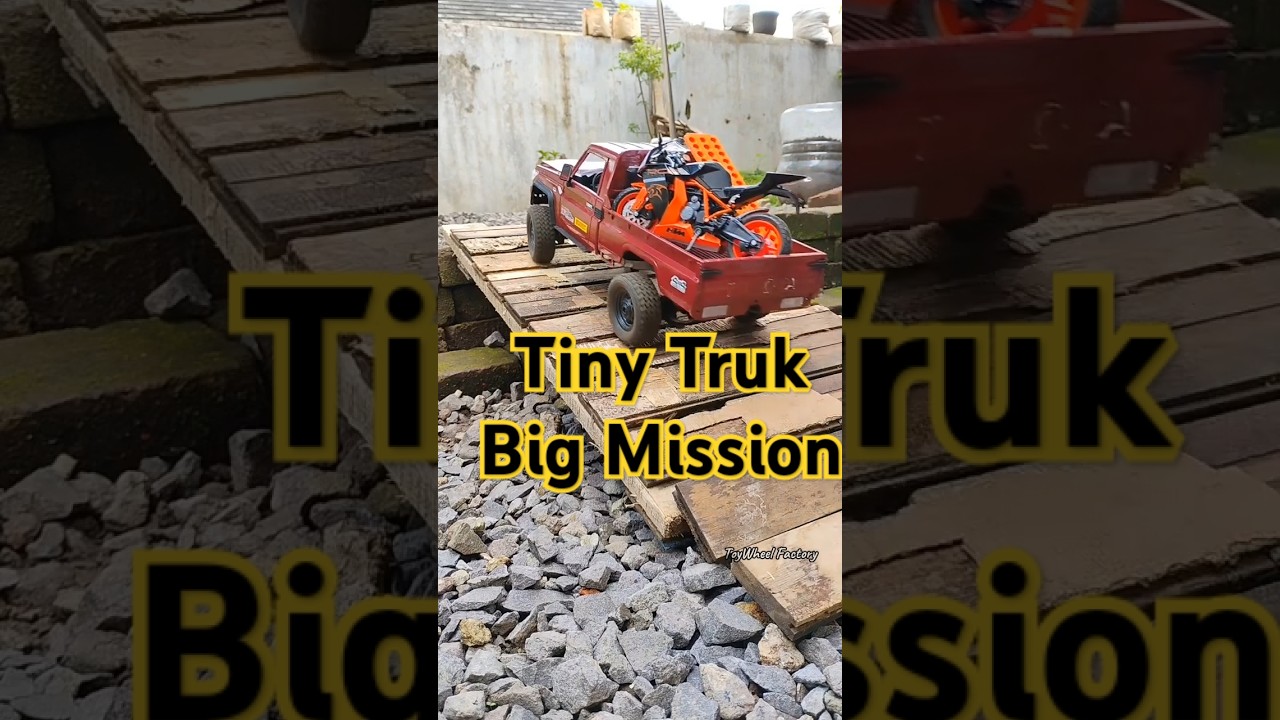 Tiny Truck, Big Mission! RC Pickup Hauls a Sport Bike 🚚🏍️ 