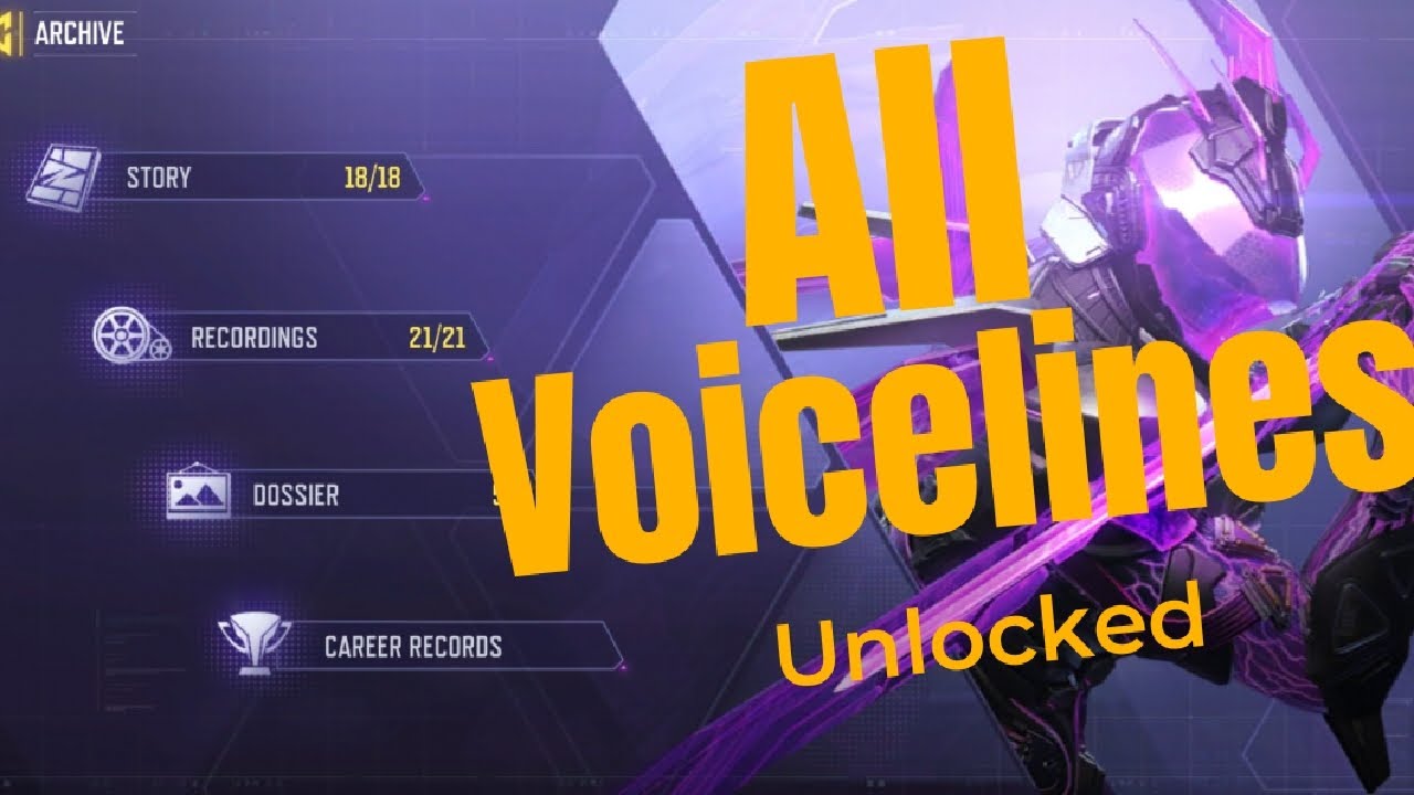 Mythic Spectre T-3 All Archive Recordings / Voicelines unlocked (Comics Unlocked)