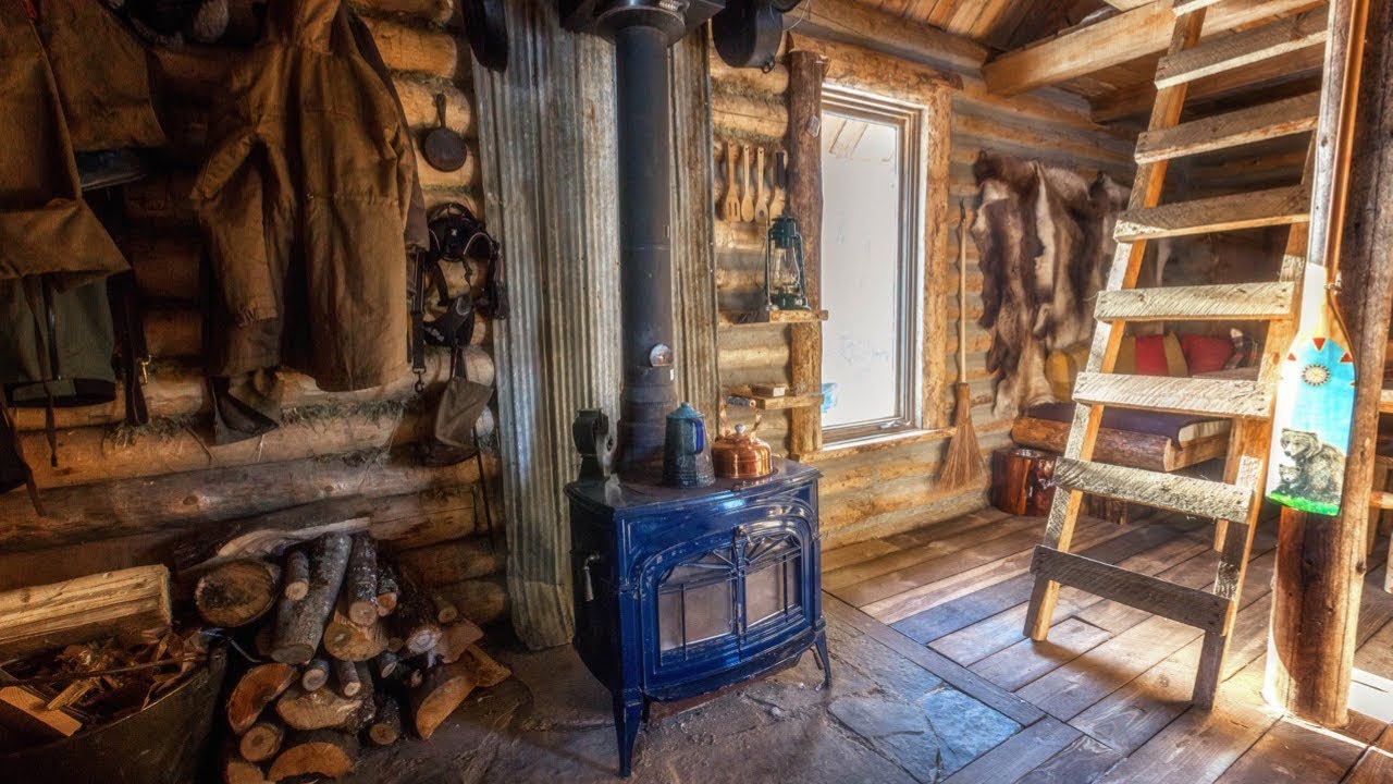 Off Grid Cabin Life Below Zero: Winter Camping and Ice Fishing Catch and Cook Pike