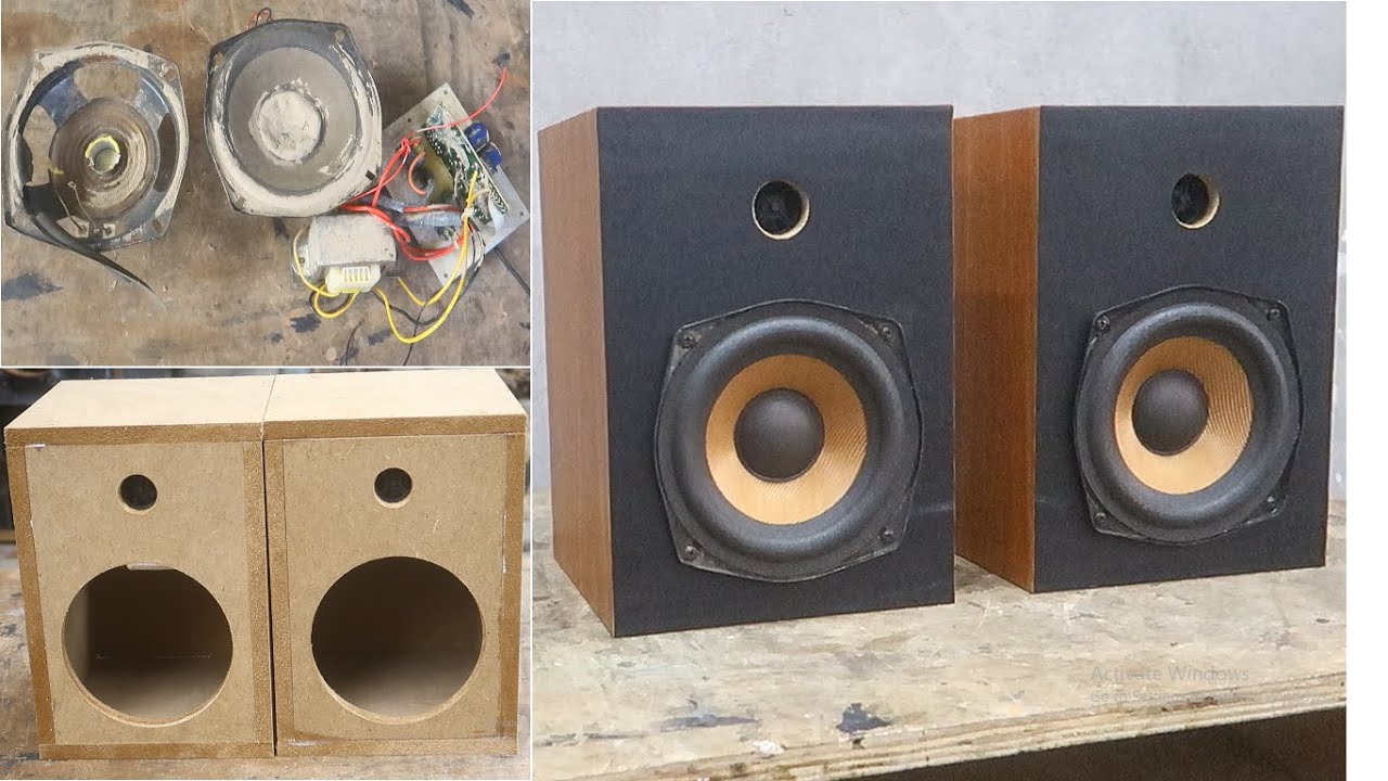 Restore and rebuild Edifier speaker cabinets // Edifier speaker cabinet design