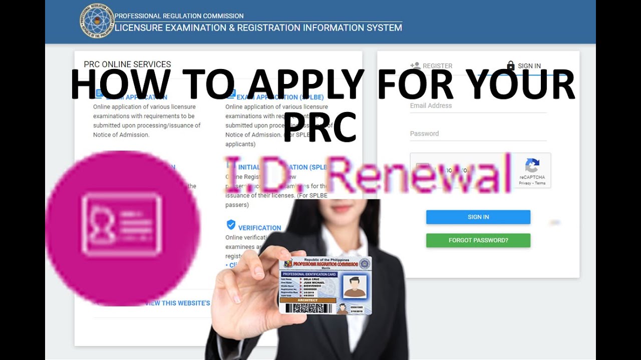How to apply for the renewal of your PRC license