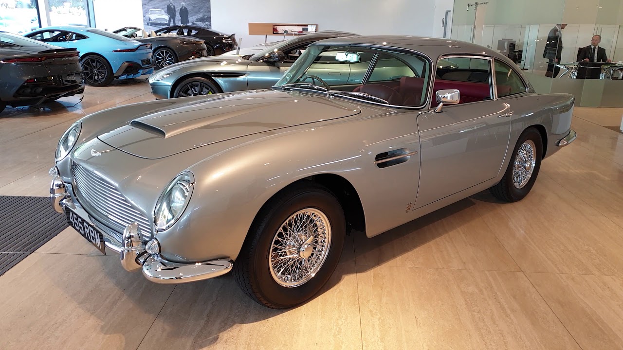 1964 Aston Martin DB5 in Silver Interior and Exterior Video View