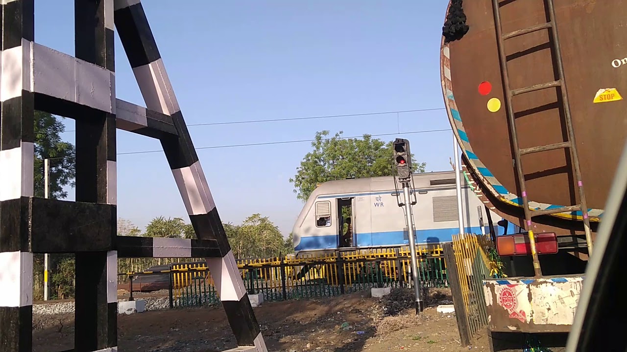 Captured train crossing in Kalol..(Read description)