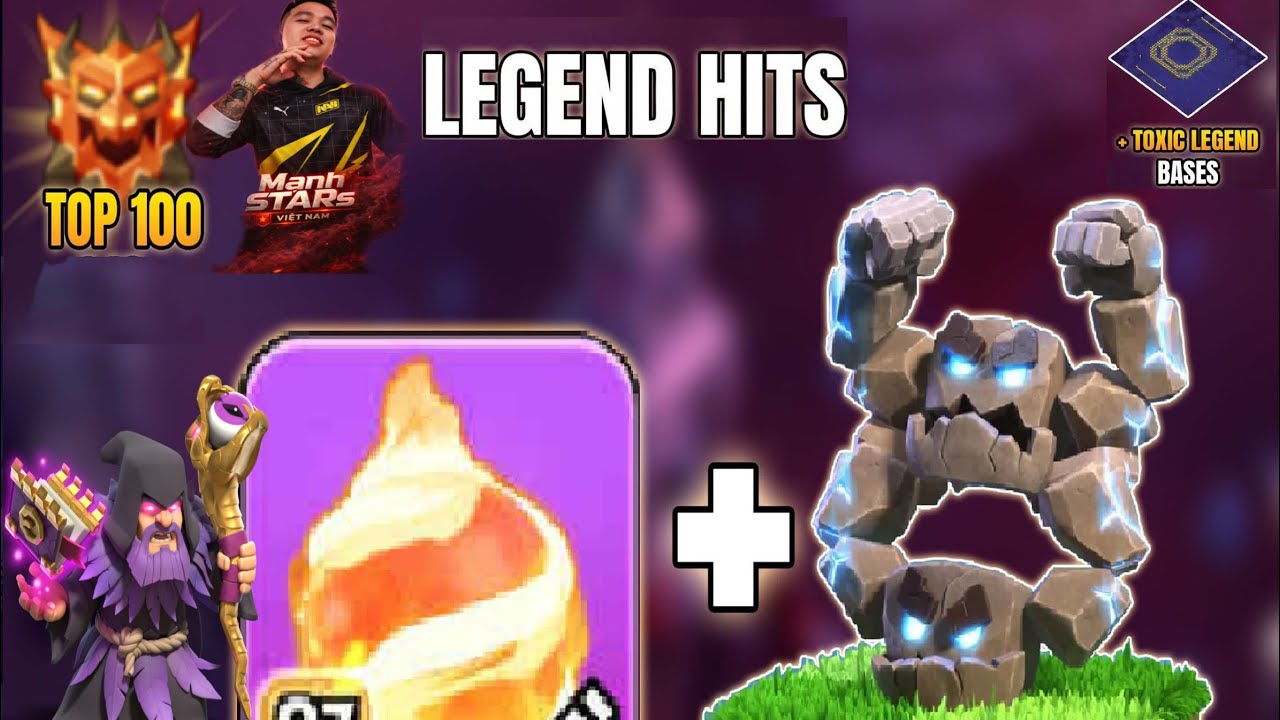 Manh STARs | Rank Legend combo Hoả cầu + Thạch nhân Day14. Army Link....