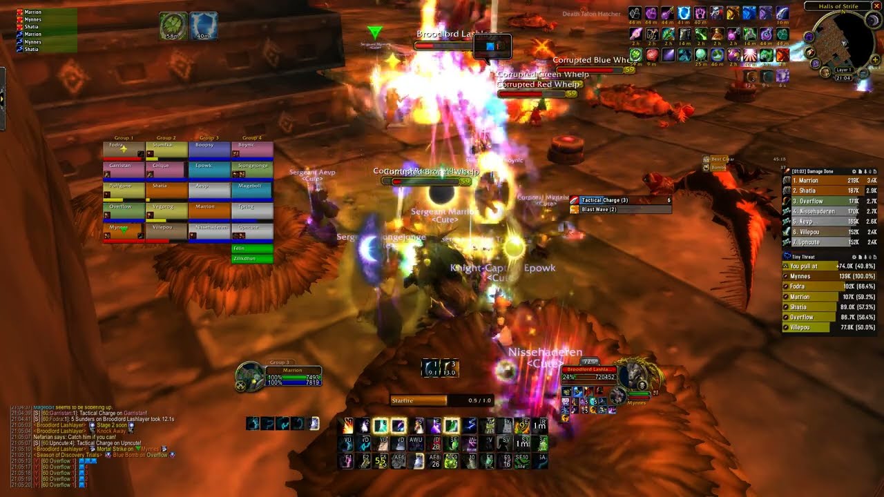WoW SoD - BWL Mythic Speedrun 31:23 - Balance Druid POV