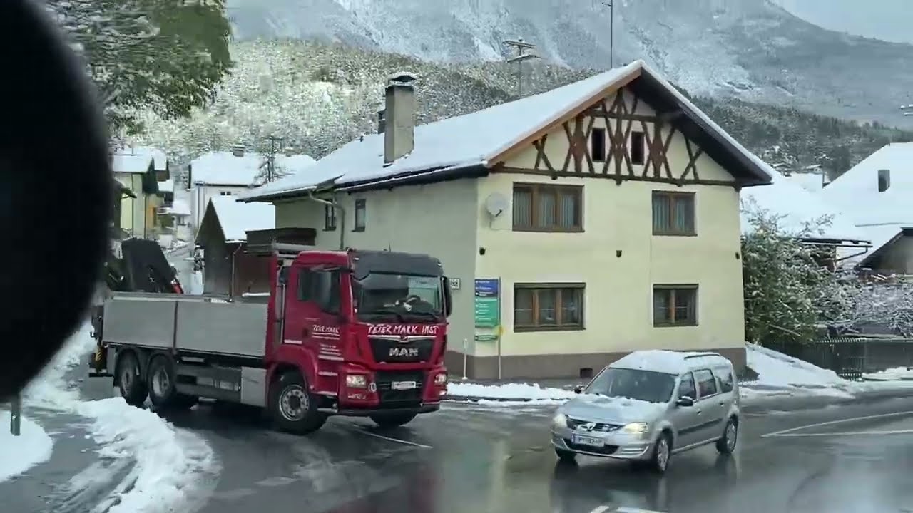 Part 1❄️☃️⛄️Orasul IMST - TARRENZ- zona Tirol - Austria - la prima  zapada  noiembrie 2023 ⛄️❄️❄️❄️