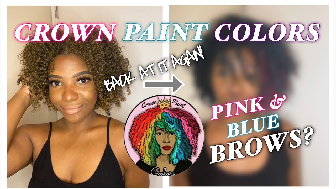 CROWN PAINT COLORS | FAIRY WAND & COTTON CANDY | TEMPORARY NATURAL HAIR COLOR