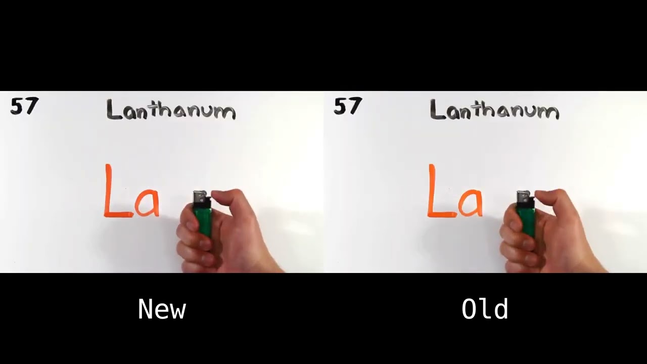 Periodic Table Song NEW vs OLD SIDE BY SIDE COMPARISON
