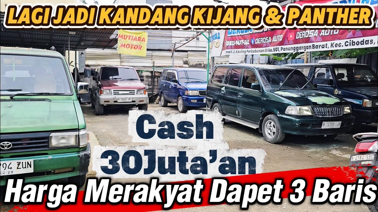 Gudangnya Mobil Murah Merakyat‼️Lagi Banyak Kijang dan Panther‼️30Juta’an Aja Guys‼️