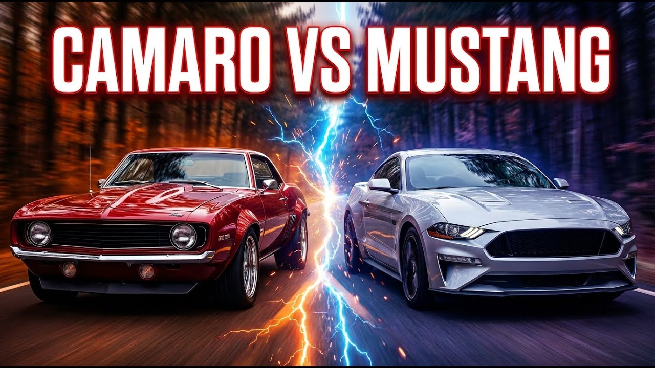 Camaro vs Mustang Battle – Muscle car Epic Evolution (1960-2040)