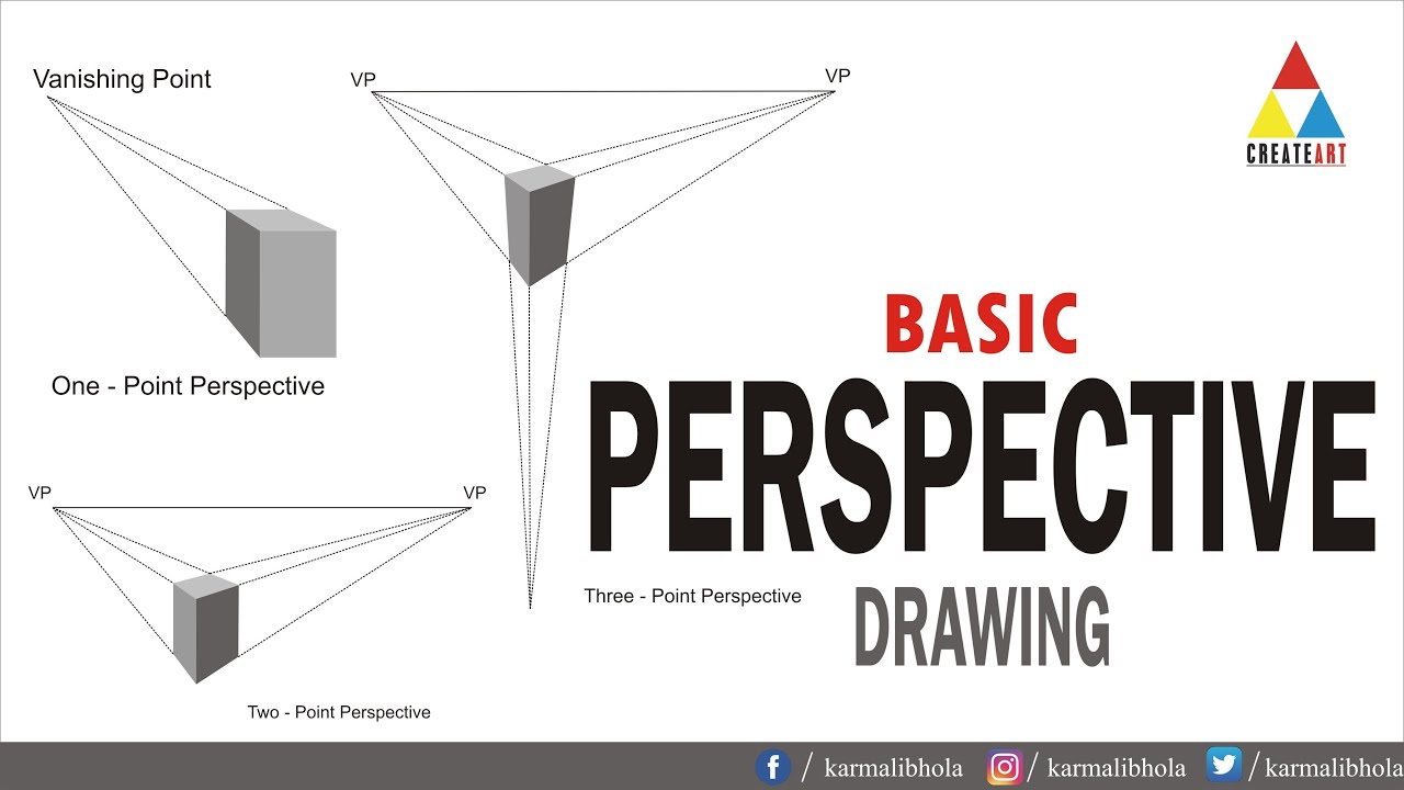 Basic Perspective Drawing | How to Draw Perspective Drawing | Perspective Drawing tutorial || A 2021