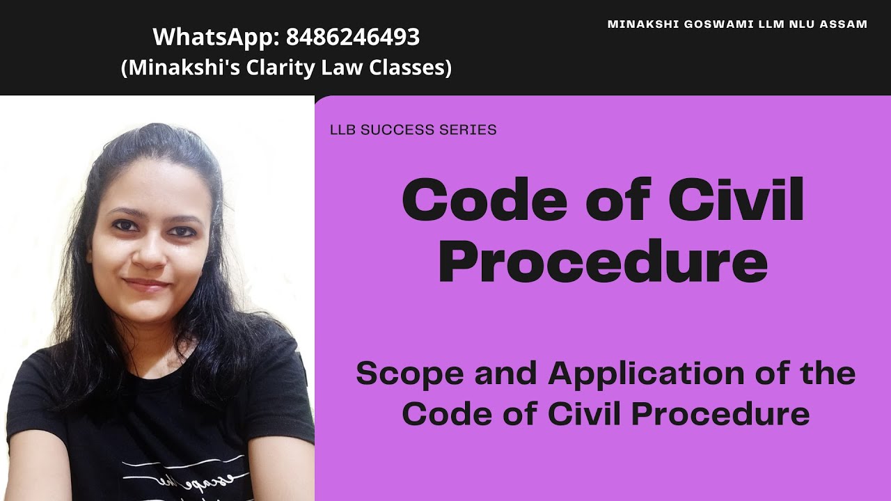 Scope and Application of the Code of Civil Procedure | Is CPC applicable in Jammu and | KSLU