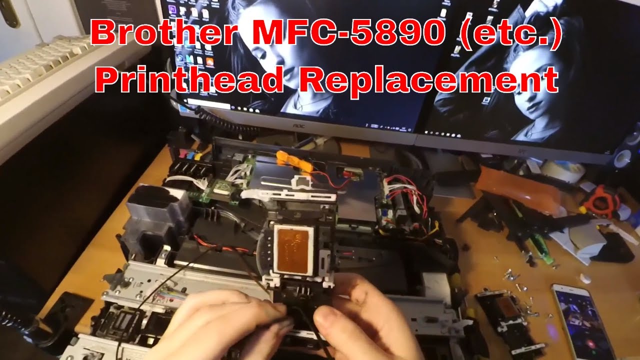 Brother MFC-5890CN Printhead Replacement