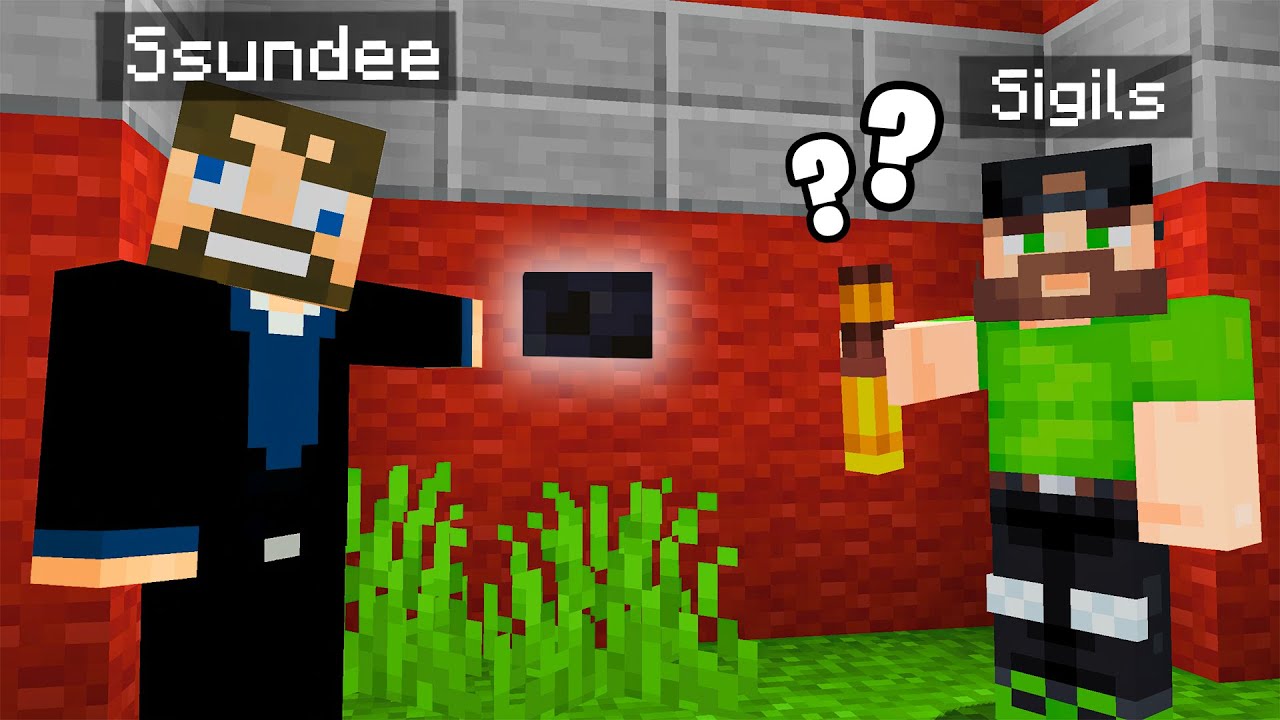 FIND the BUTTON IMPOSTOR in Minecraft