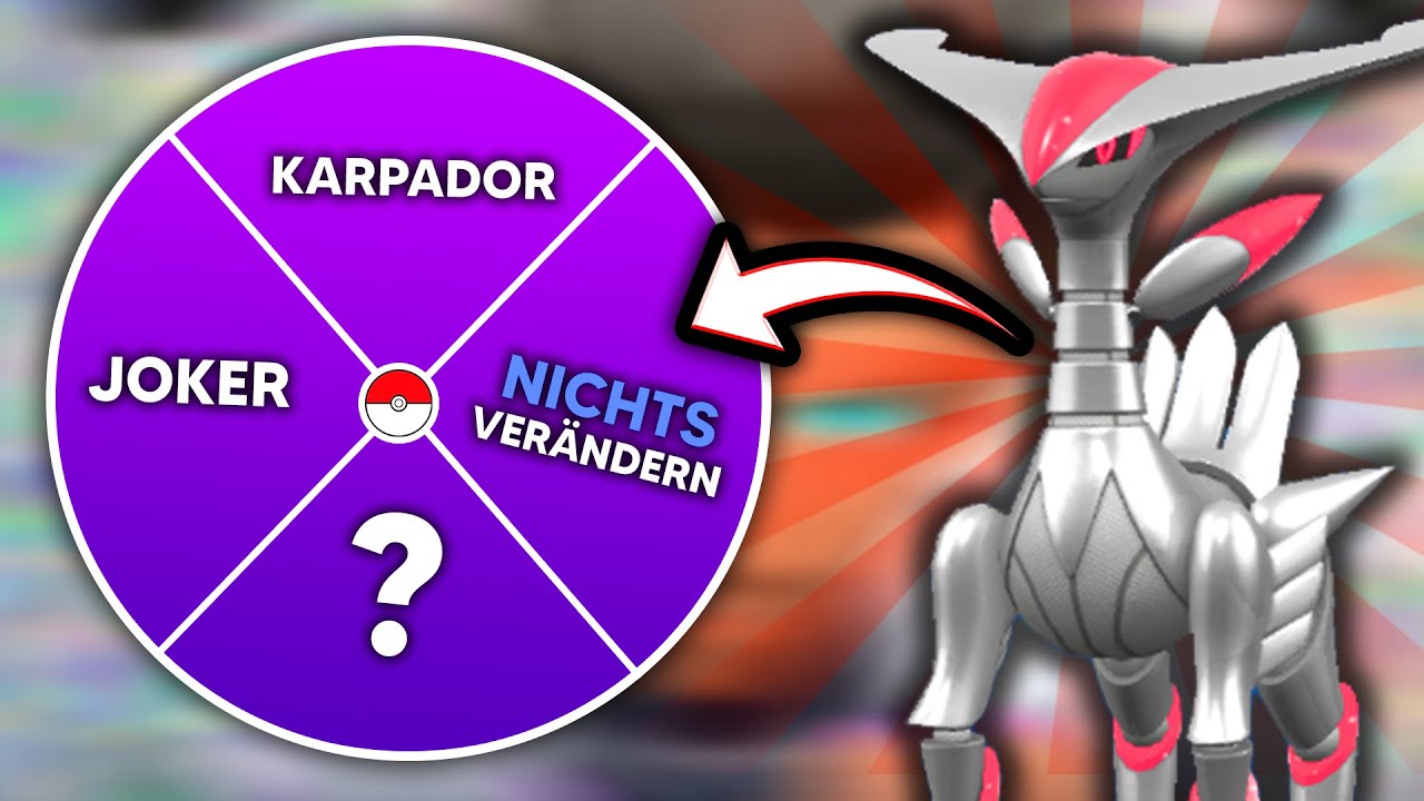 Pokémon, aber das GLÜCKSRAD entscheidet über meine Pokémon!