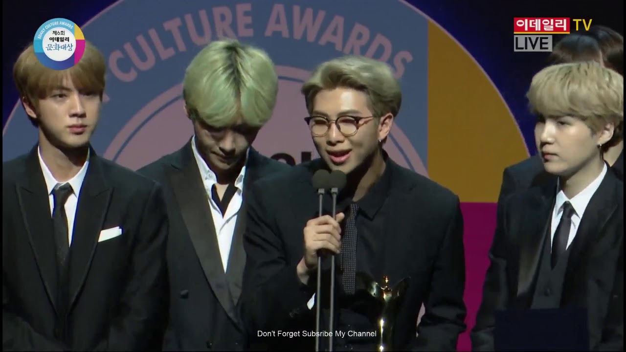 BTS Win Daesang at  The 6th Edaily Culture Awards