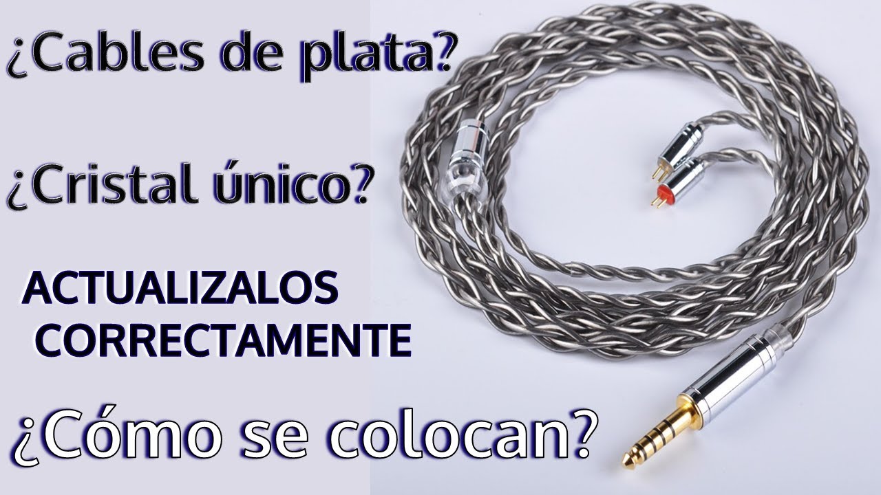 Cables de plata para audifonos  Colocalos correctamente