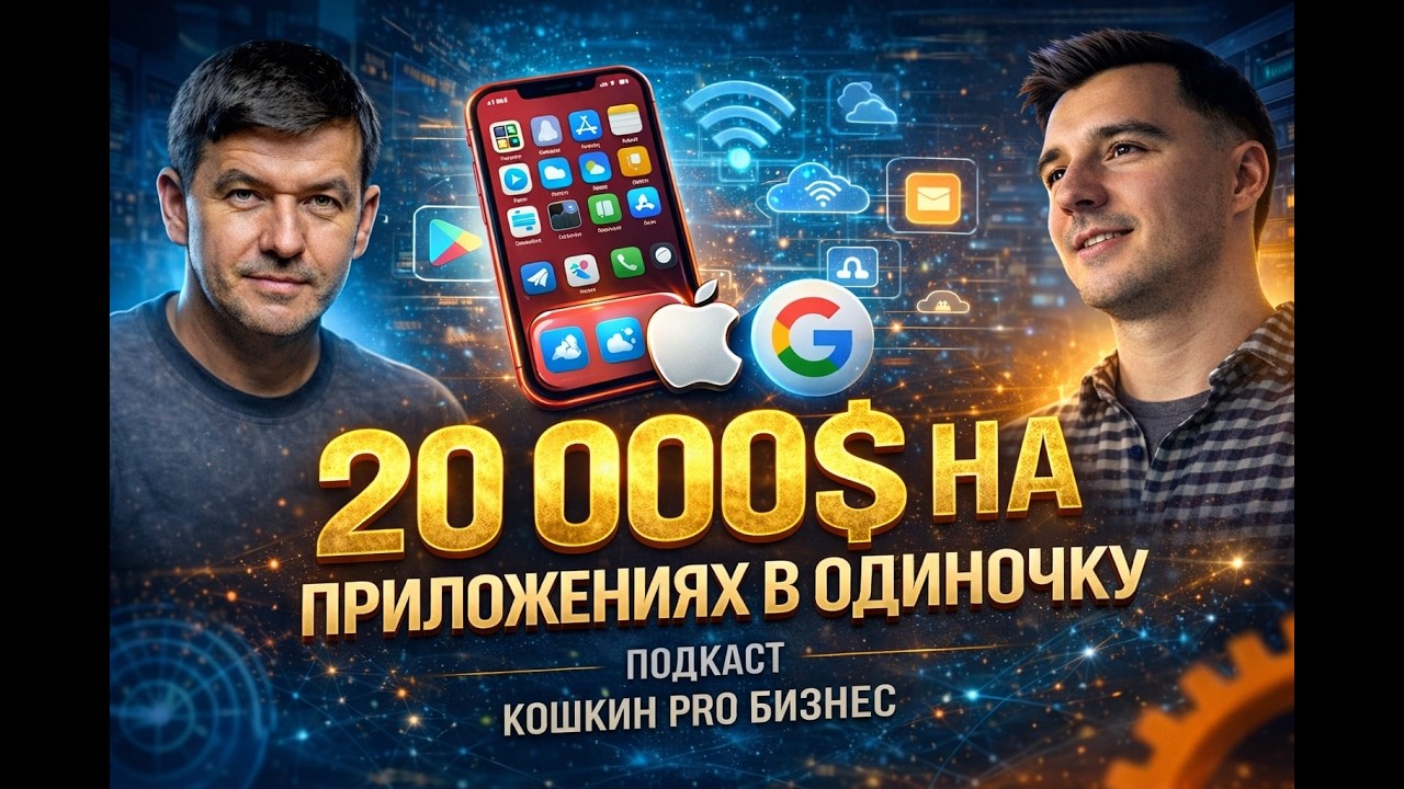 $20,000 в месяц на мобильных приложениях в соло. Дмитрий Столец