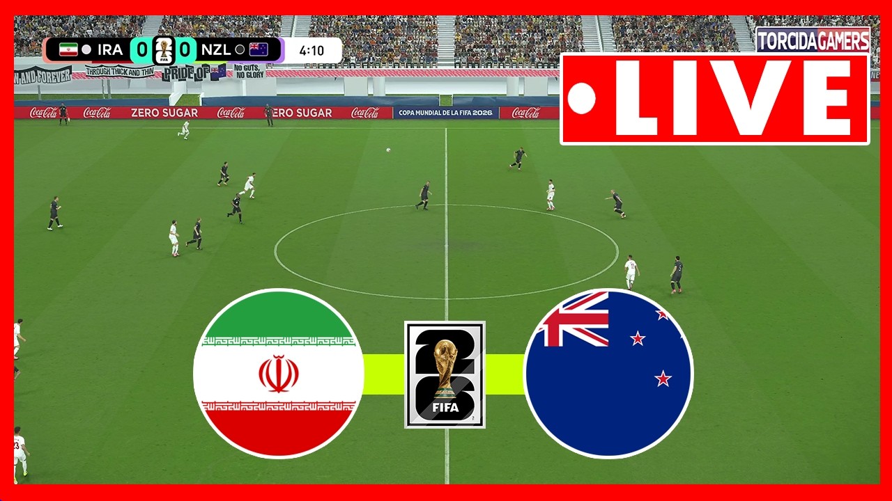🔴Iran vs New Zealand Live | World Cup 2026 | Full Match Streaminng | Video Game Simulation
