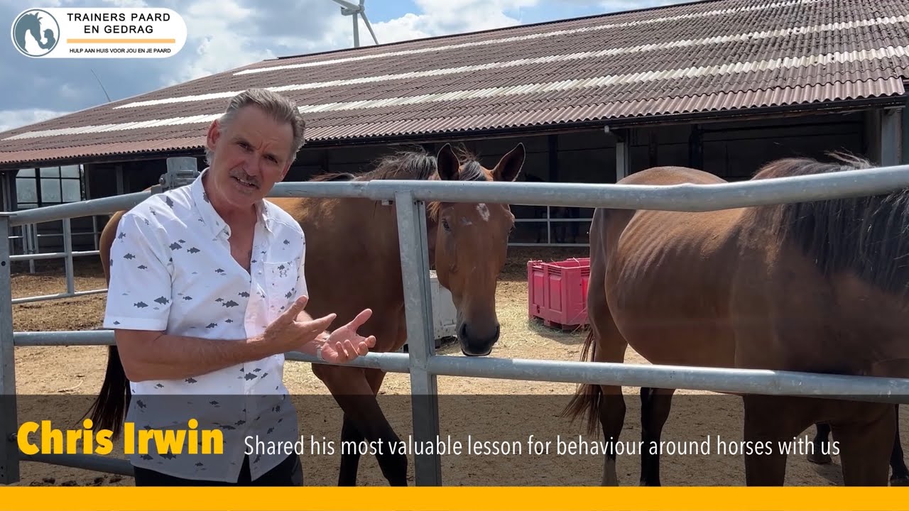 Chris Irwin Shared his most valuable lesson for behaviour around horses with us