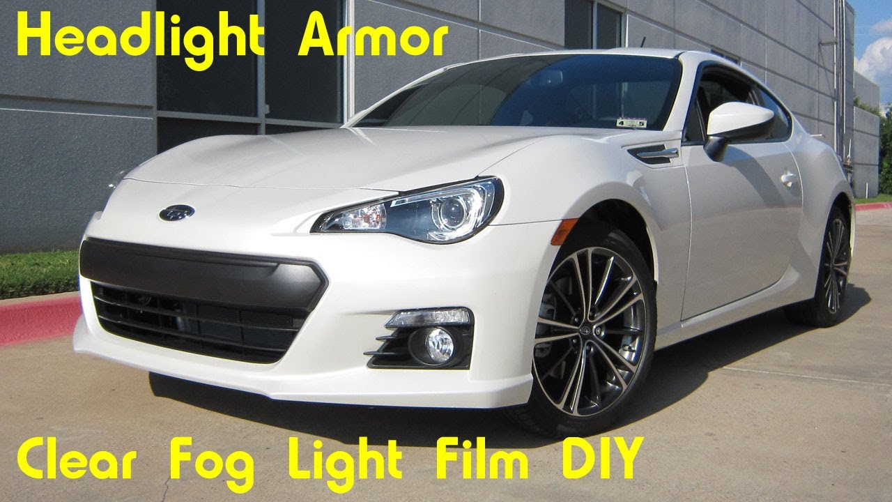 Clear Fog Light Protection Tint Film DIY - Subaru BRZ - Headlight Armor