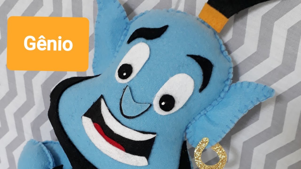 Gênio da Lâmpada de Feltro _ PAP com molde Gratuito
