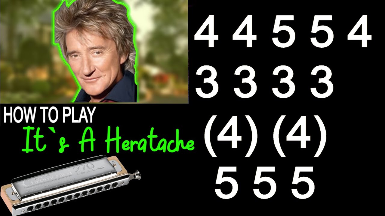 IT`S A HEARTACHE HARMONICA ( CHROMATIC ), ARMÓNICA CROMÁTICA, GAITA DE BOCA, MUNDHARMONIKA