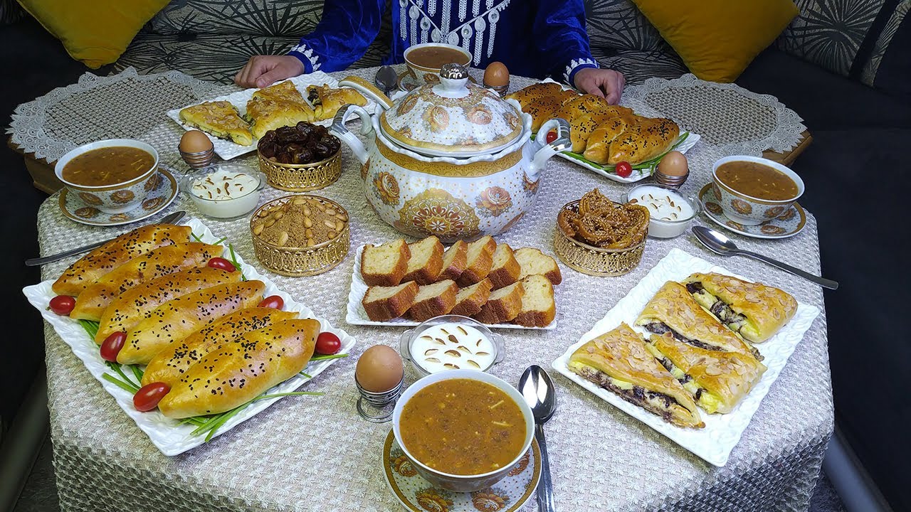 مائدة رمضان 🌙 متنوعة و بسيطة بشهيوات مالحة و حلوة فرحي عائلتك بأحسن الشهيوات