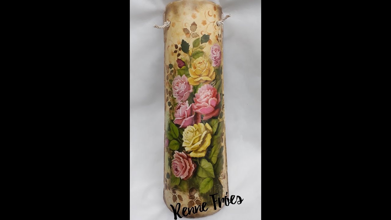 Decoupage em telha de cerâmica