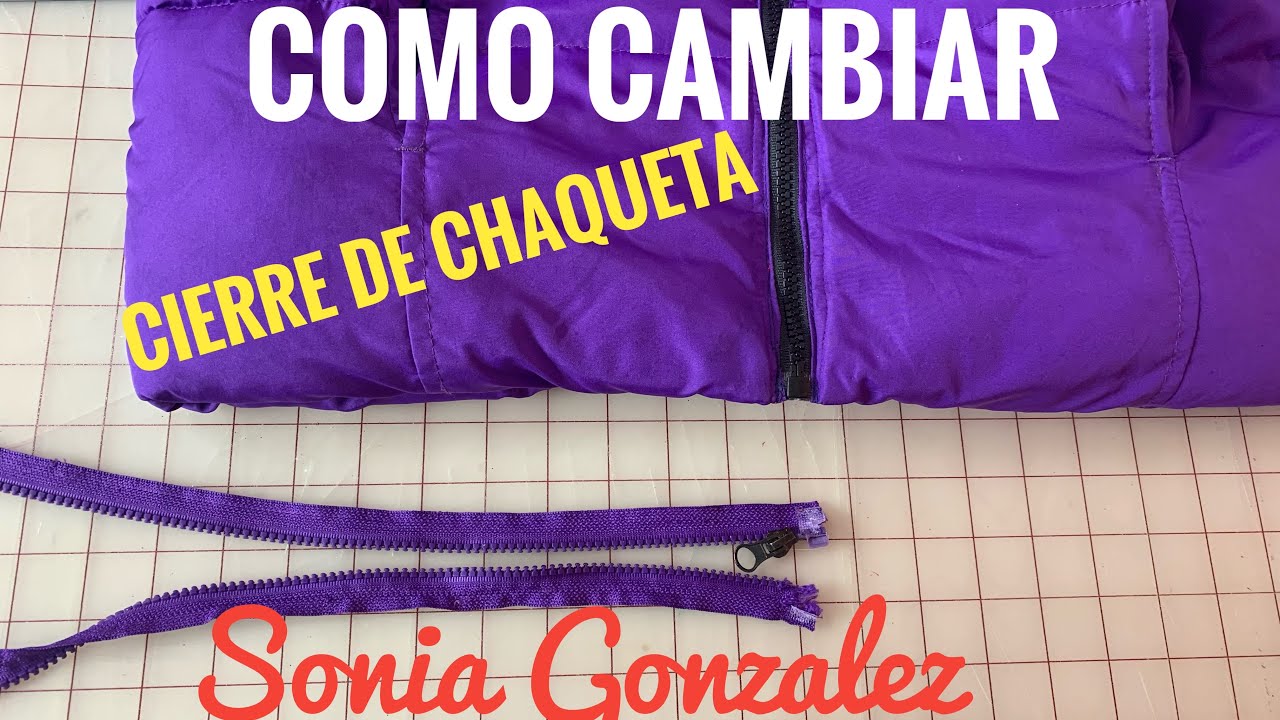 DIY#80 Como cambiar cierre de chaqueta // Jacket zipper