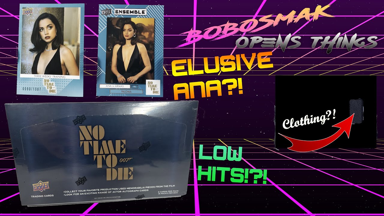 ANA PLEASE!! James Bond: No Time to Die trading cards - 2 boxes! (Upperdeck)